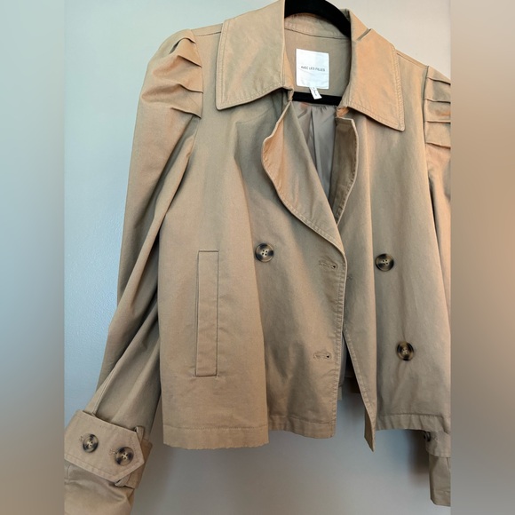 Avec Les Filles Tan Trench Coat - Picture 5 of 6